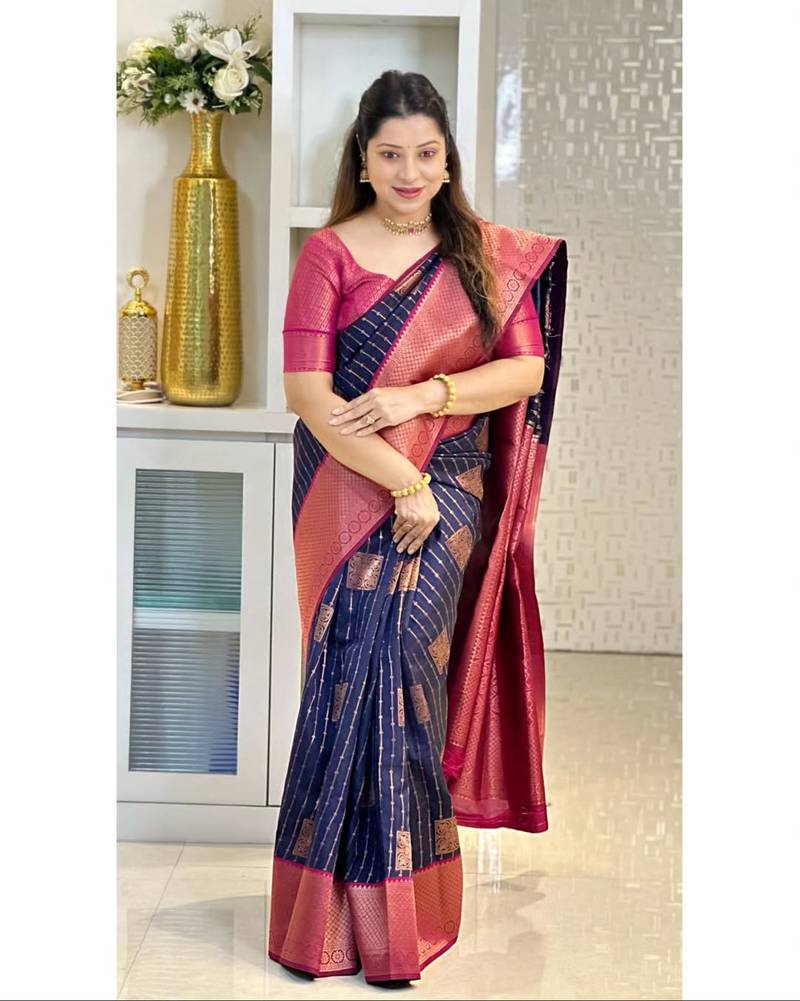 Multy color Art Silk blend sarees with blouse