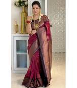 Multy color Art Silk blend sarees with blouse