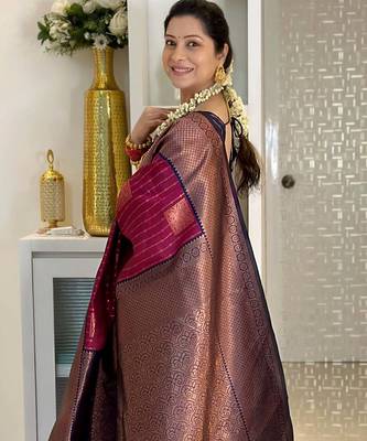Multy color Art Silk blend sarees with blouse 3