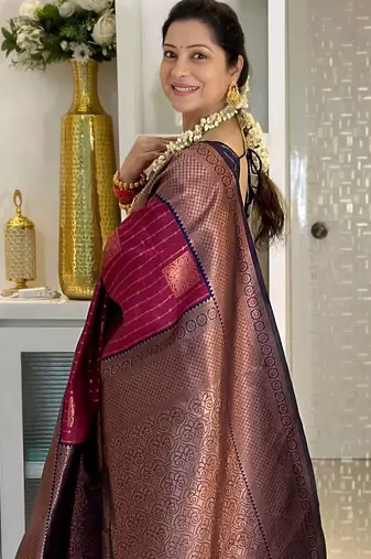 Multy color Art Silk blend sarees with blouse