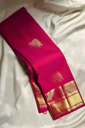 Pink color Art Silk blend sarees with blouse