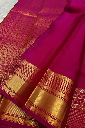 Pink color Art Silk blend sarees with blouse