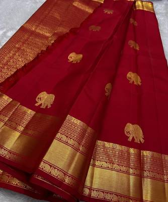 Pink color Art Silk blend sarees with blouse 1