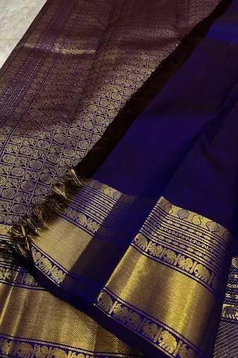 Royal Blue color Art Silk blend sarees with blouse
