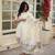 white viscose jacquard kurti bottom & dupatta