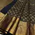 Black color Art Silk blend sarees with blouse