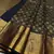 Black color Art Silk blend sarees with blouse