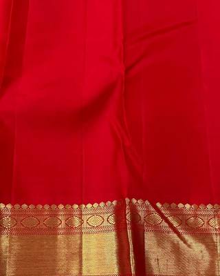 Red color Art Silk blend sarees with blouse 5