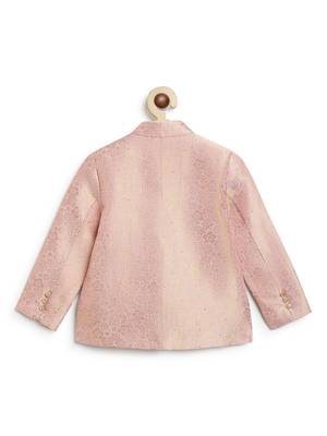 Pink embroidered brocade bandhgala 3