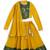 Yellow embroidered brocade lehenga set