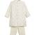 White embroidered brocade kurta pyjama
