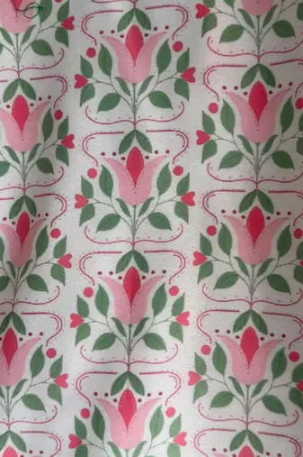 Multicolor printed cotton kurta pyjama