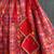 Red printed cotton lehenga set