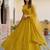  yellow embroidered georgette haldi lehenga set choli with dupatta
