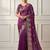 Soft jimichu silk sequins embroidery cut work lace Saree With Blouse Set