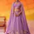 Mauve Tissue Silk Sequins embroidery Lehenga Choli With Dupatta