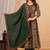 green printed cotton kurta pant with dupatta