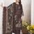 brown lawn cotton digital printed dress material