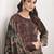 brown lawn cotton digital printed dress material
