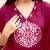maroon embroidered cotton kurta pant with dupatta