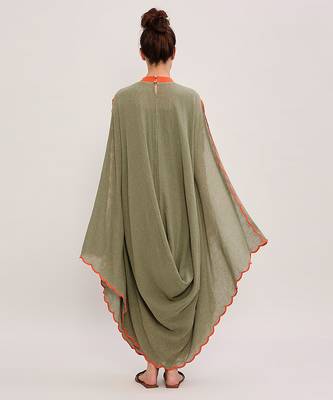 Green cotton dress 2