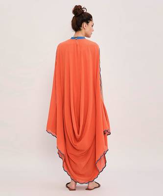 Orange cotton dress 5