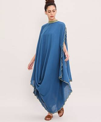 Blue cotton dress 4