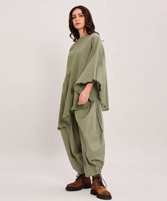 Green cotton Co ord Set 3
