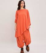 Orange cotton Co ord set