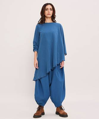 Blue cotton Co ord set 1