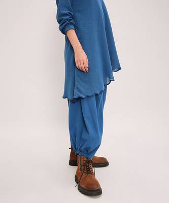 Blue cotton Co ord set 2
