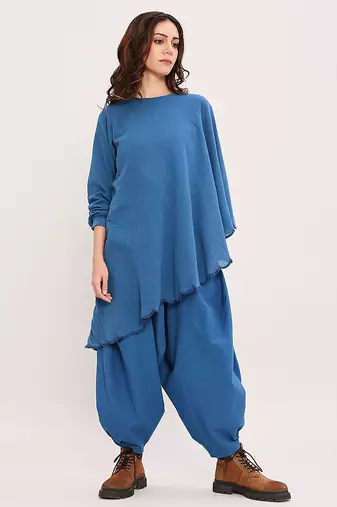 Blue cotton Co ord set
