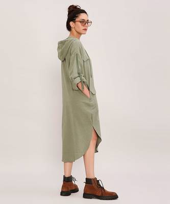 Green cotton dress 5
