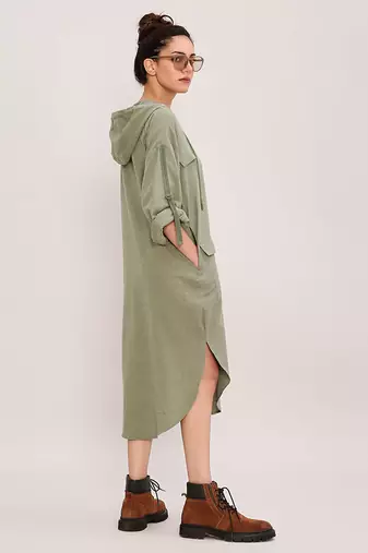 Green cotton dress