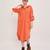Orange cotton dress