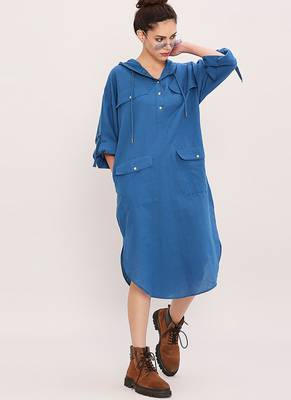 Blue cotton dress 1