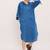 Blue cotton dress