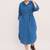 Blue cotton dress