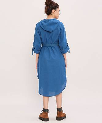 Blue cotton dress 4