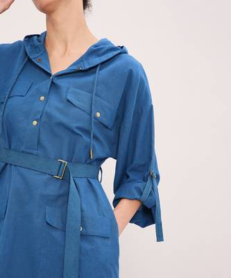 Blue cotton dress 5
