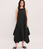 Black cotton dress