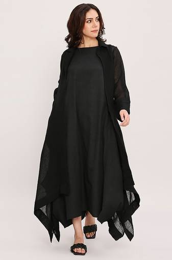 Black cotton dress
