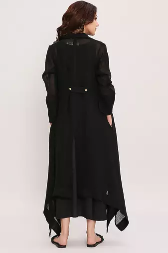 Black cotton dress
