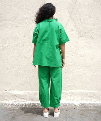 Green cotton co ord set 4