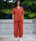 Orange cotton co ord set