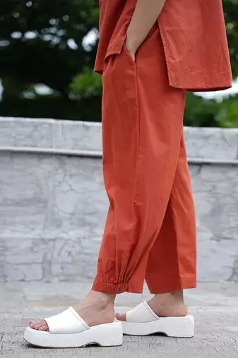 Orange cotton co ord set