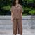 Brown cotton co ord set