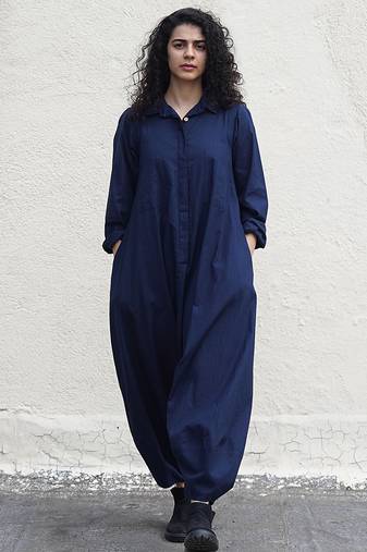 Blue cotton Jumpsuit