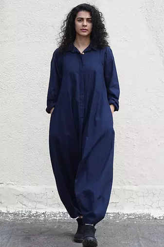 Blue cotton Jumpsuit