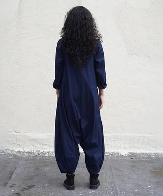 Blue cotton Jumpsuit 3